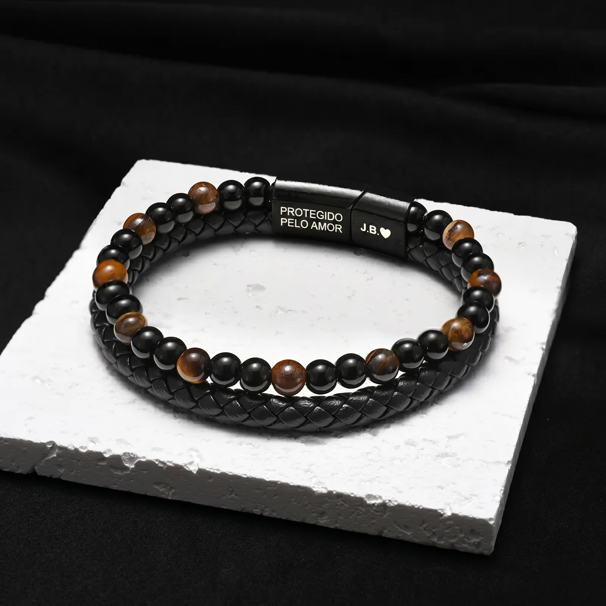 Escudo do Filho – Pulseira de Olho de Tigre