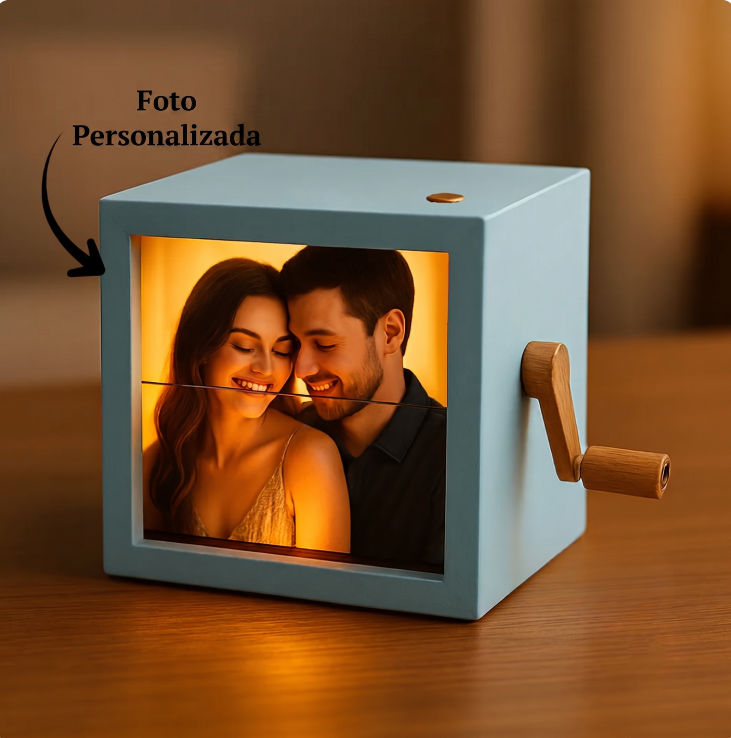Caixa de Fotos com Luz