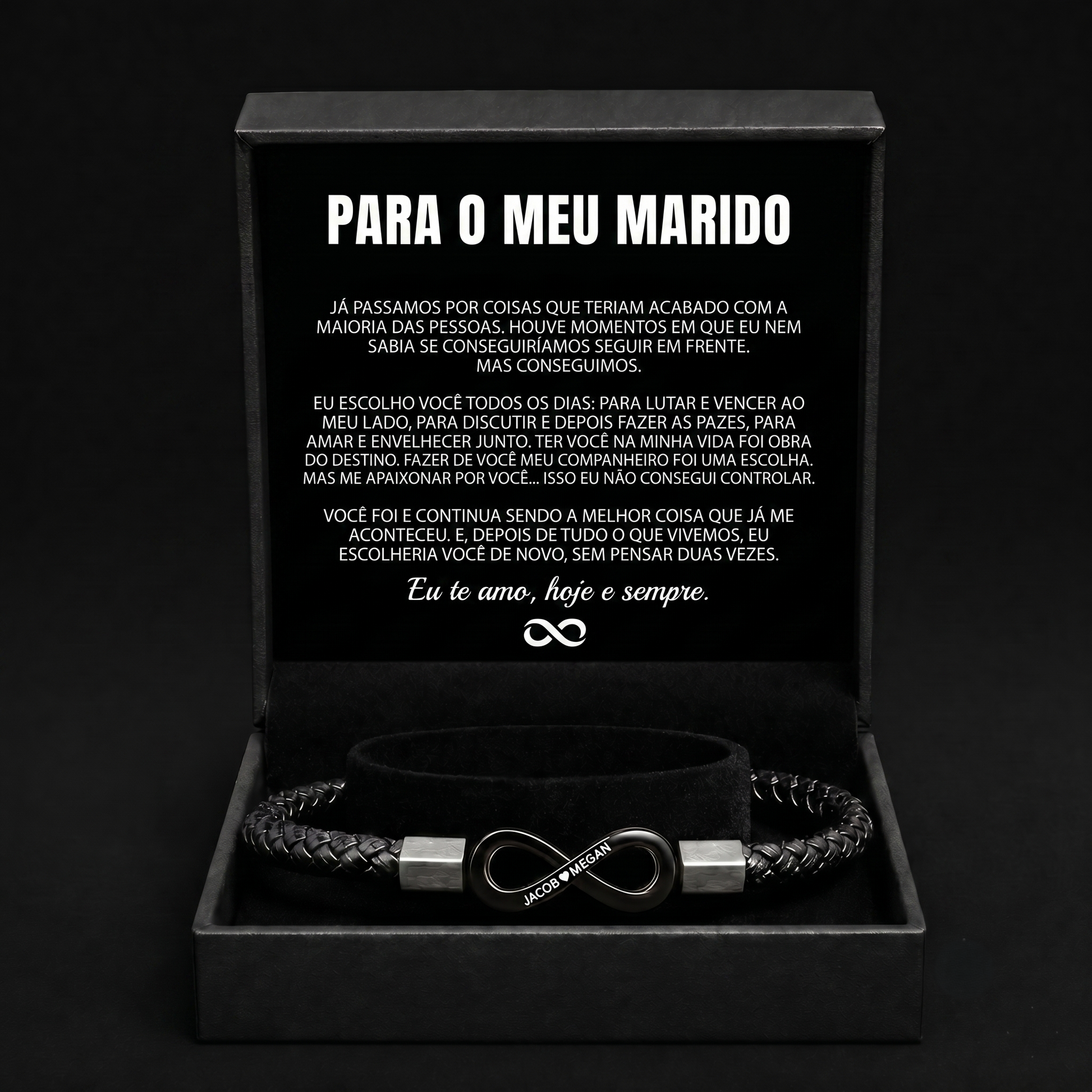 Pulseira Personalizada "Para o Meu Marido"