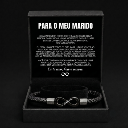 Pulseira Personalizada "Para o Meu Marido"