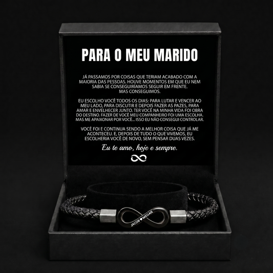 Pulseira Personalizada "Para o Meu Marido"