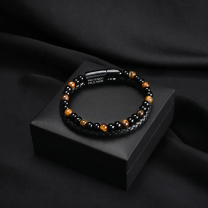 Escudo do Filho – Pulseira de Olho de Tigre