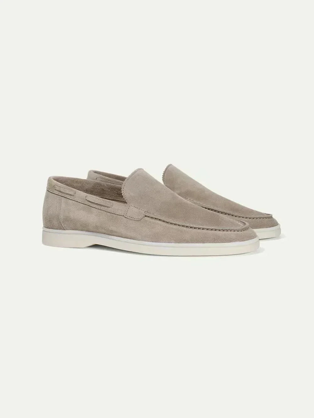 Classic Suède Loafer Light Grey