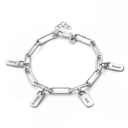 Personalisiertes Armband mit Gravurplättchen