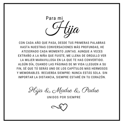 Para Mi Hija – Pulsera Siempre Conectadas