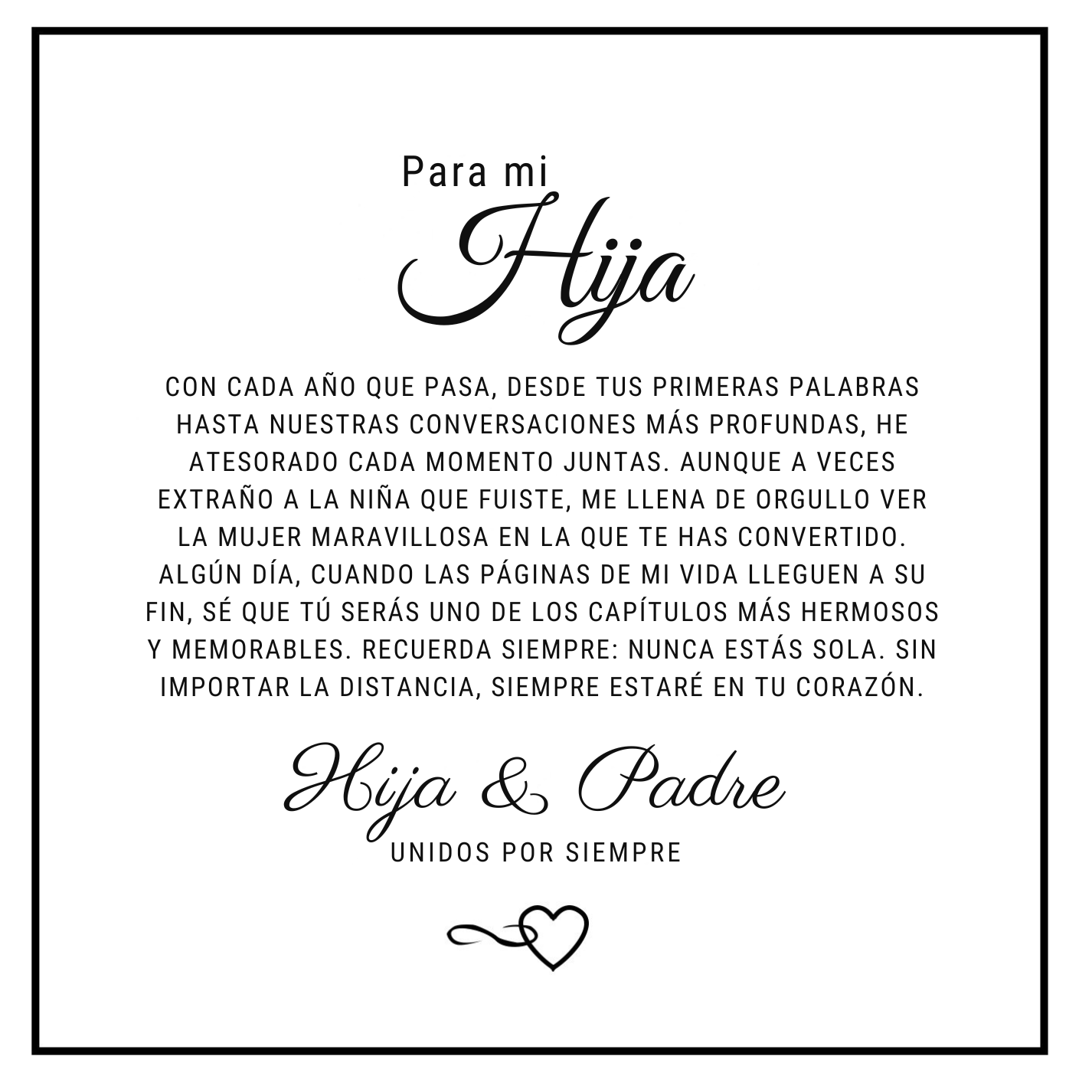 Para Mi Hija – Pulsera Siempre Conectadas