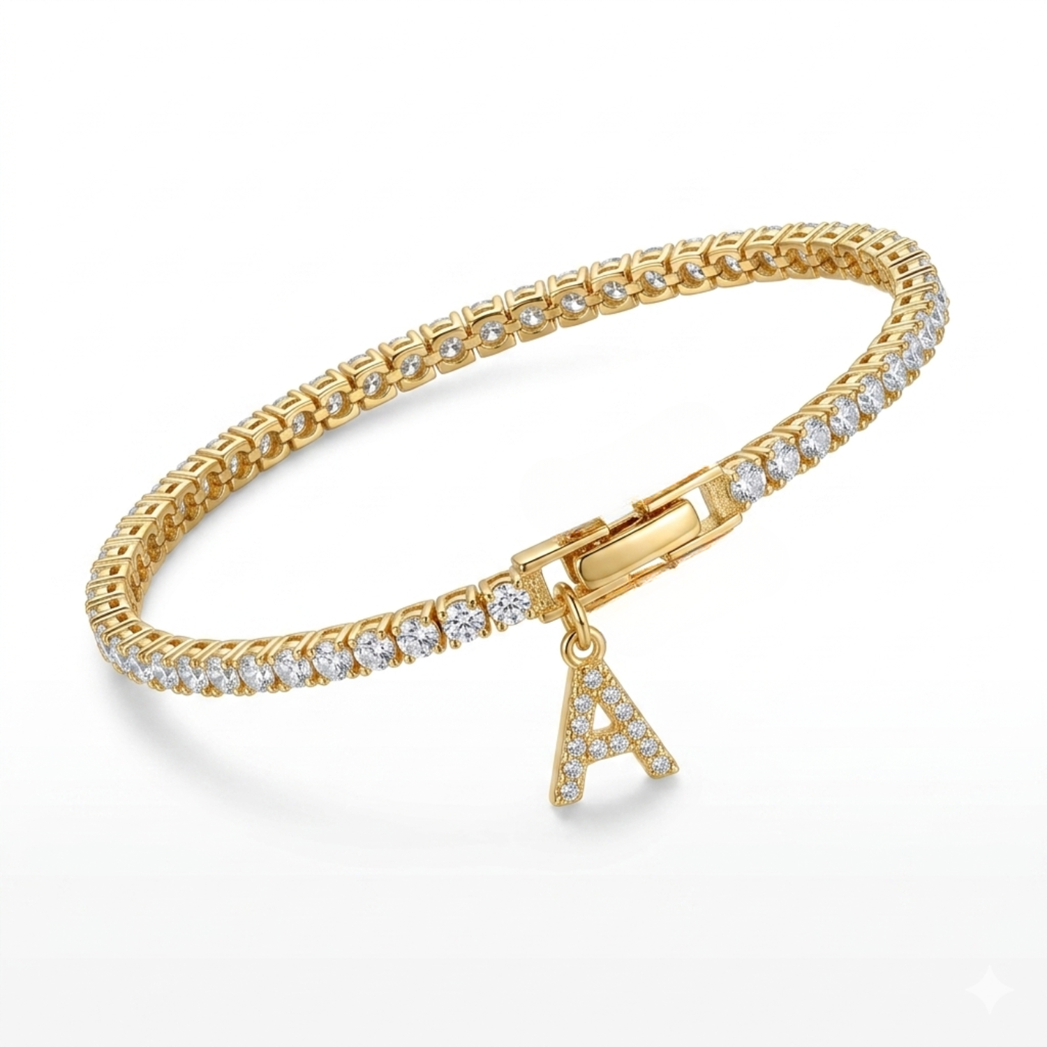 Personalized Initial Tennis Bracelet