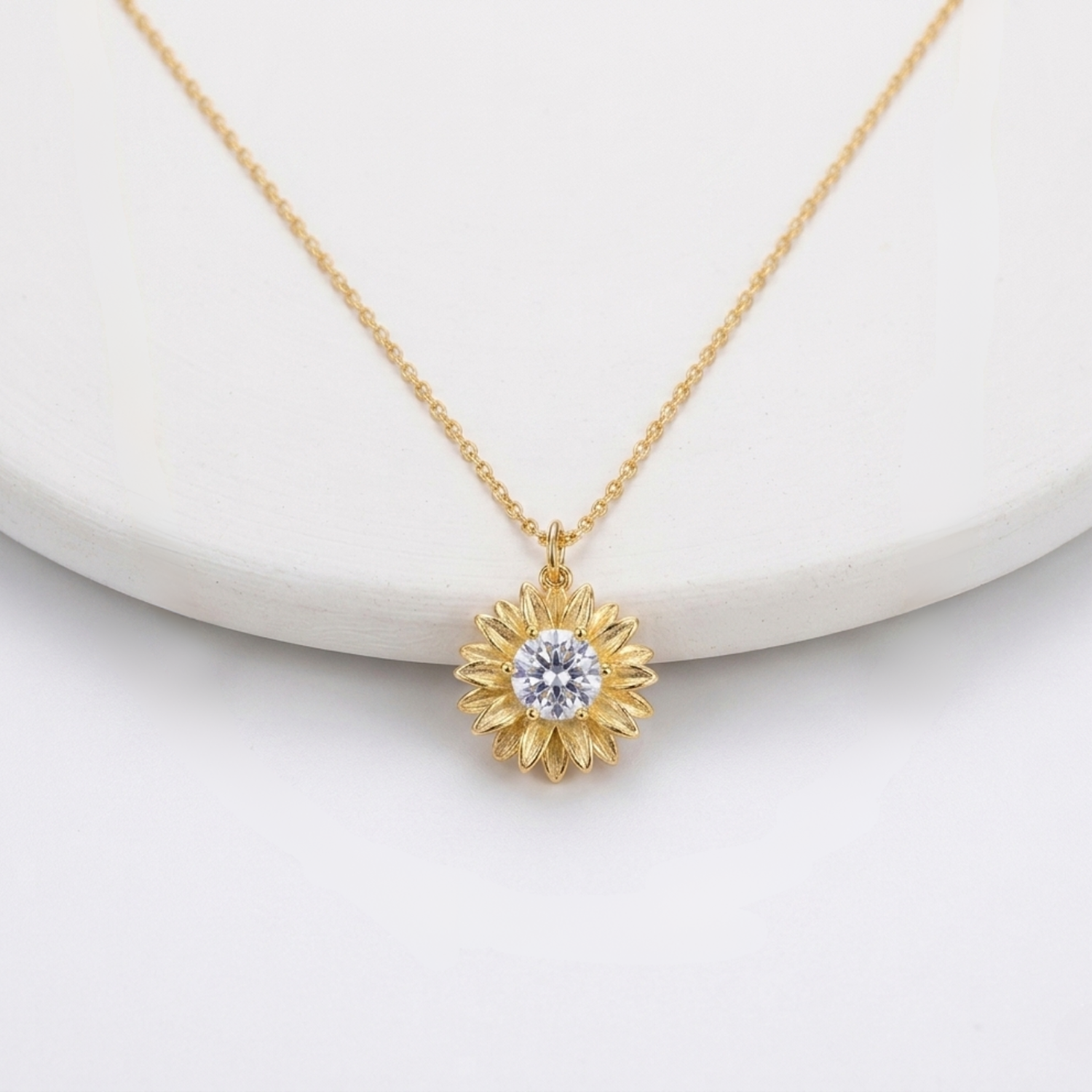 Sunflower Pendant Necklace