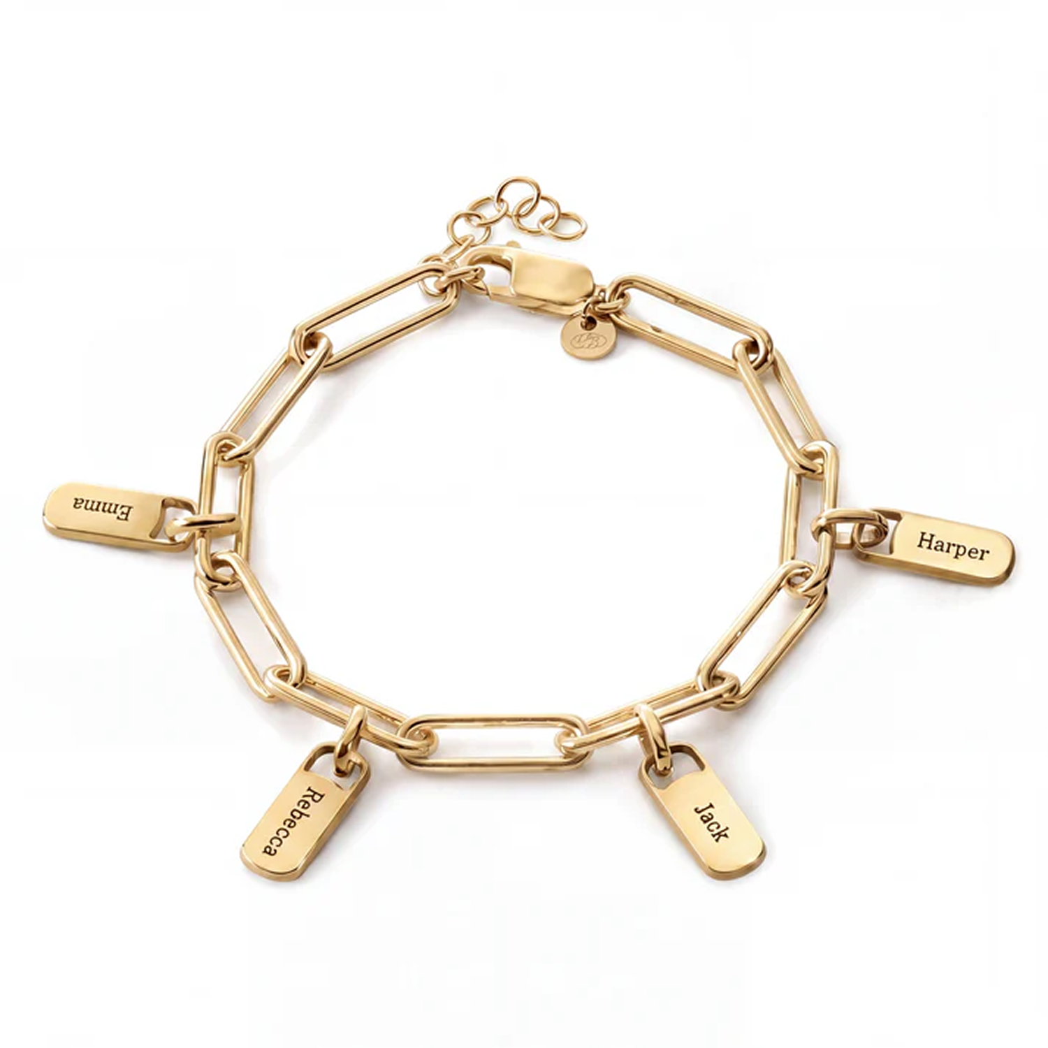 Personalisiertes Armband mit Gravurplättchen