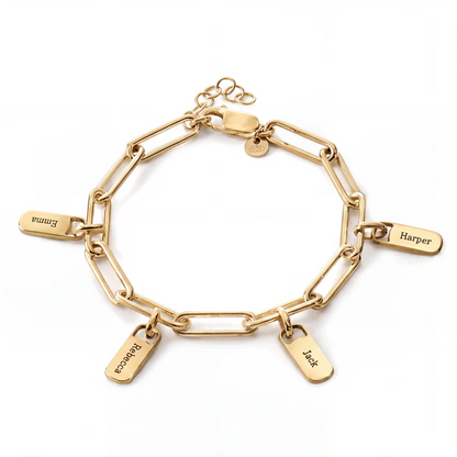 Personalisiertes Armband mit Gravurplättchen