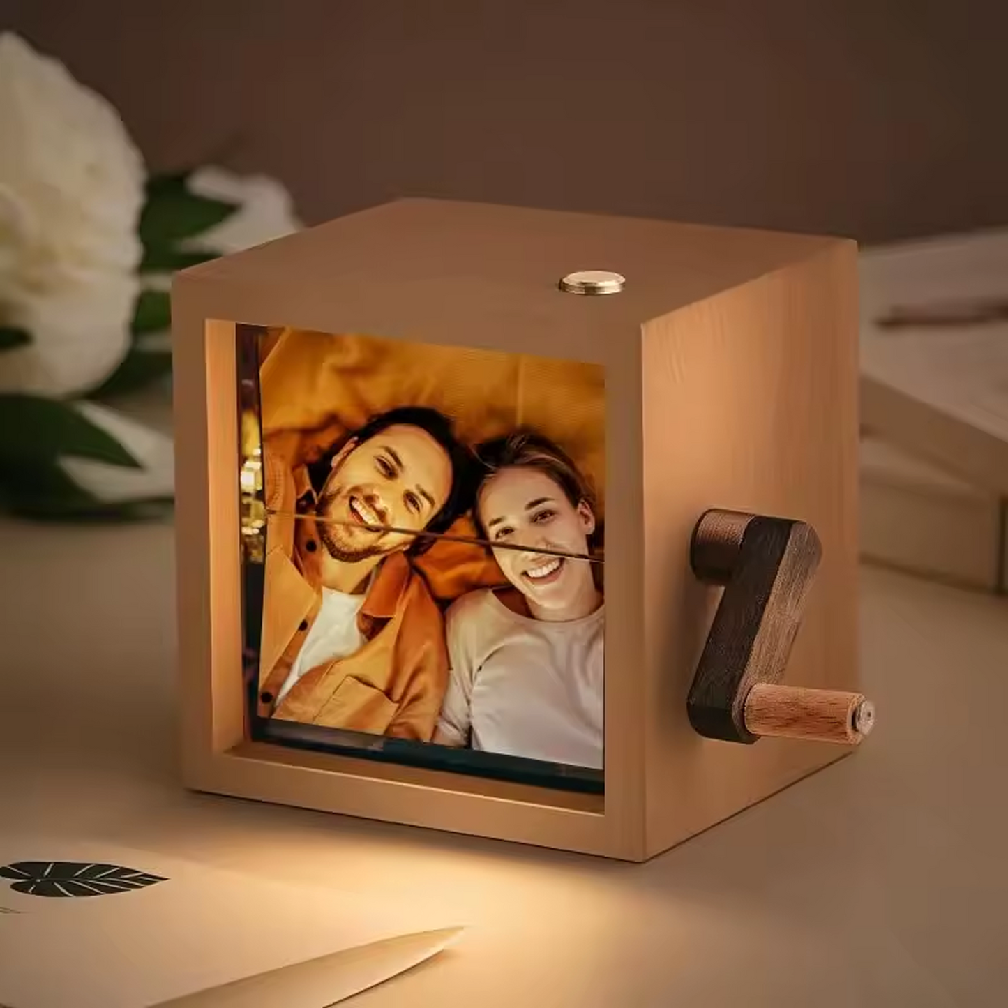 Caixa de Fotos com Luz