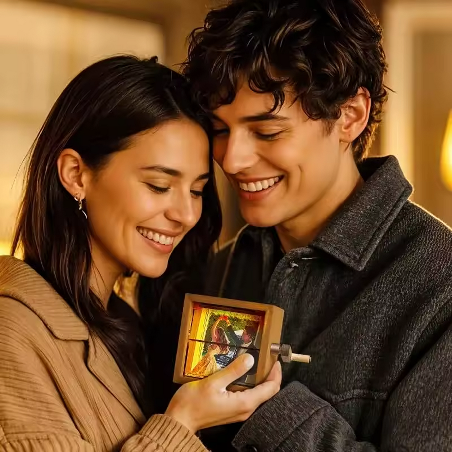 Caixa de Fotos com Luz