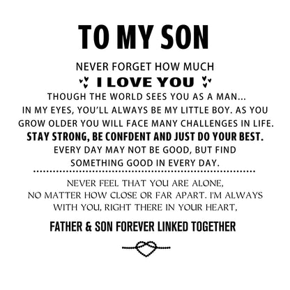 "To My Son" Engraved Bracelet
