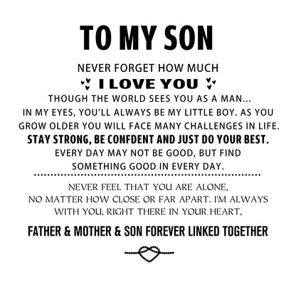 "To My Son" Engraved Bracelet