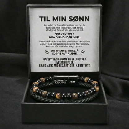 Sønnens skjold – tigerøye-armbånd