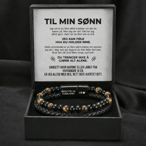 Sønnens skjold – tigerøye-armbånd