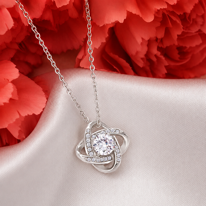 Collar Forever en Caja de Manzana – Rosa Eterna