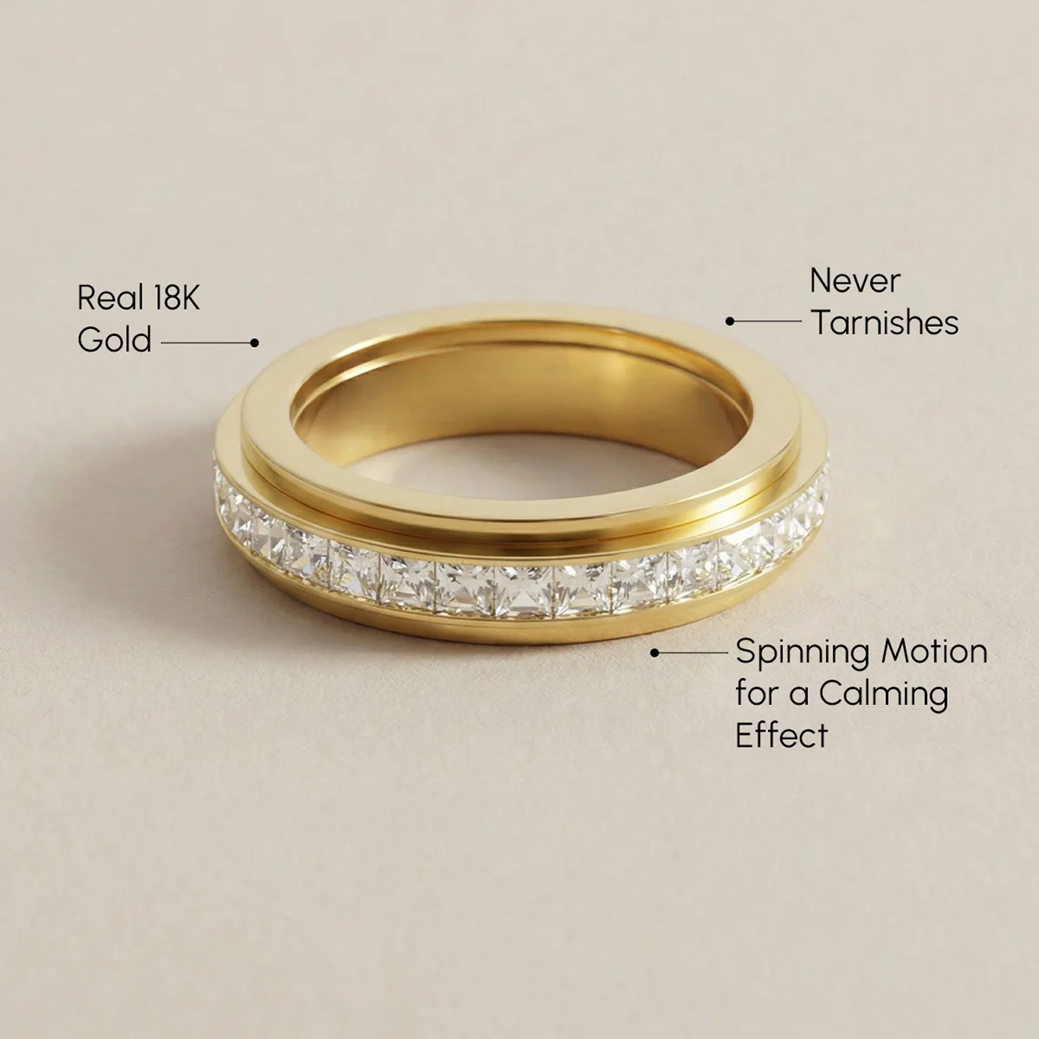 CalmMind Spinner Ring