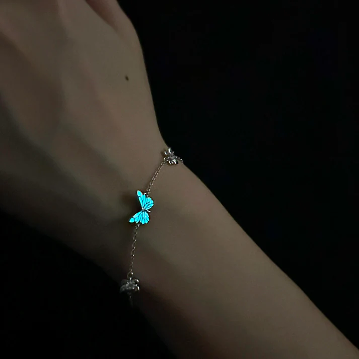 Pulsera Mariposa Azul Radiante