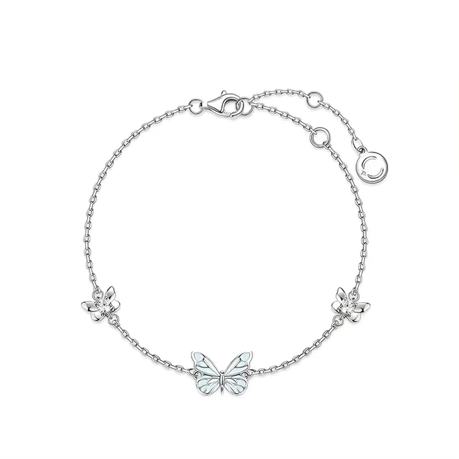 Radiant Blue Butterfly Bracelet