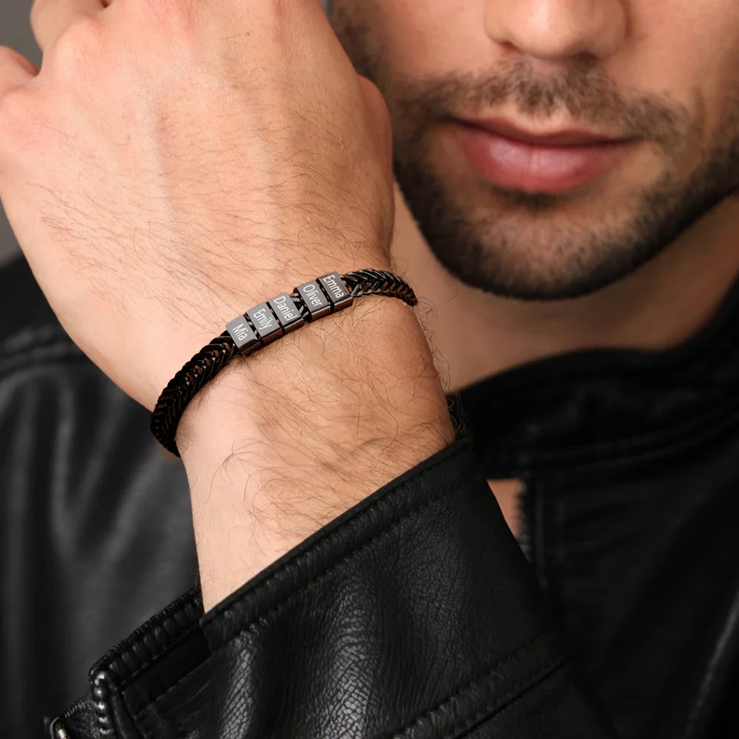 Pulsera para papá con nombre personalizado