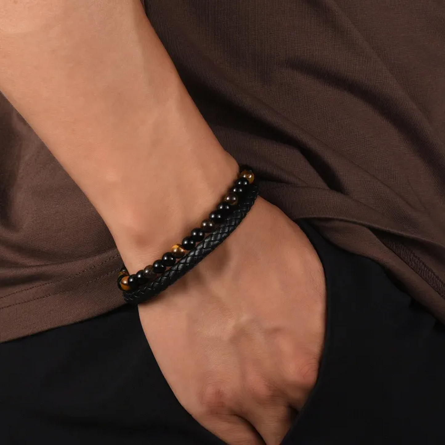 Escudo do Filho – Pulseira de Olho de Tigre