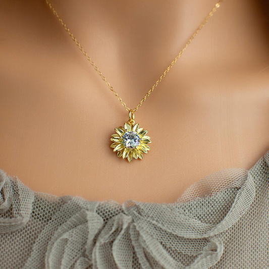 Collar Colgante de Girasol