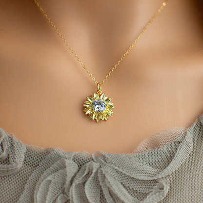 Sunflower Pendant Necklace