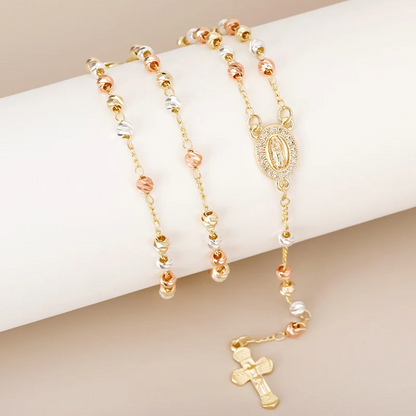 Collar Cruz Virgen María