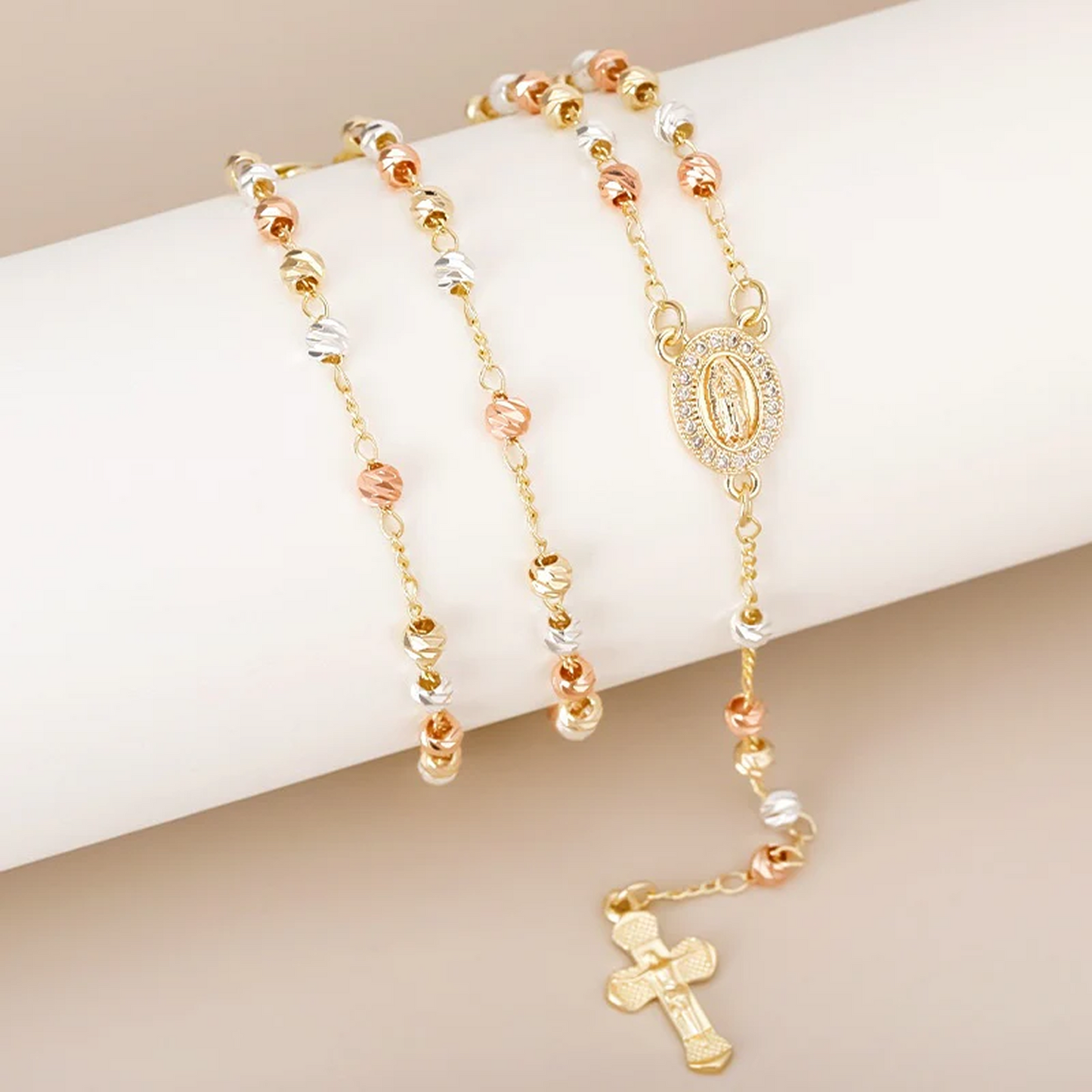 Virgin Mary Cross Necklace