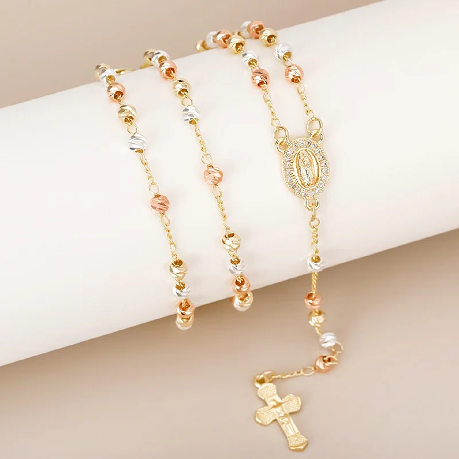 Virgin Mary Cross Necklace