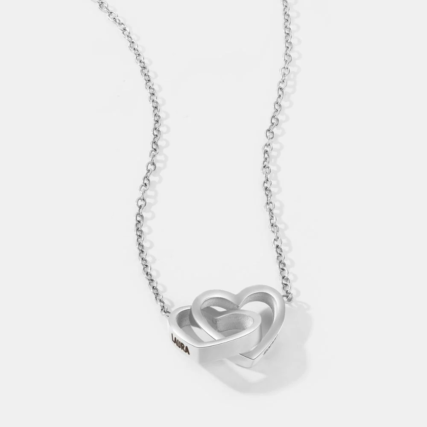 "To My Granddaughter" Interlock Necklace