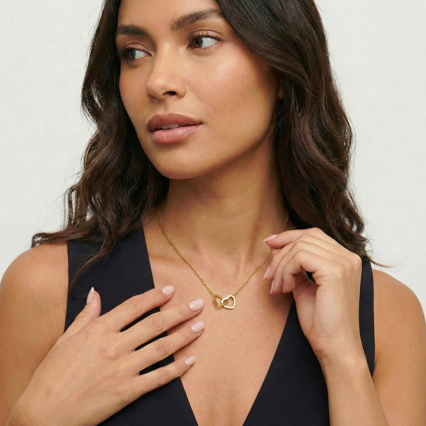 "To My Granddaughter" Interlock Necklace