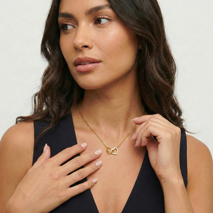 "To My Granddaughter" Interlock Necklace