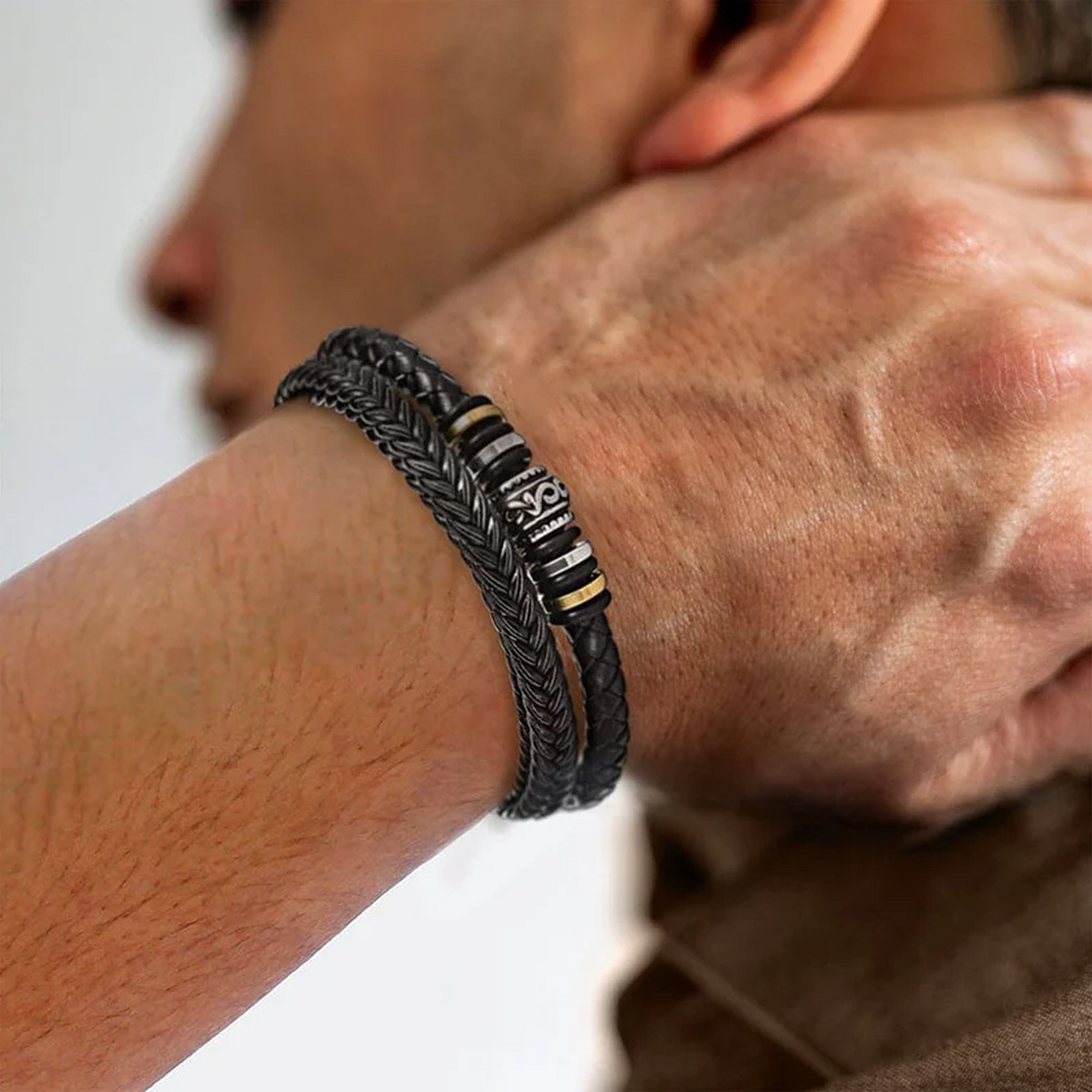 "To My Grandson" Engraved Bracelet