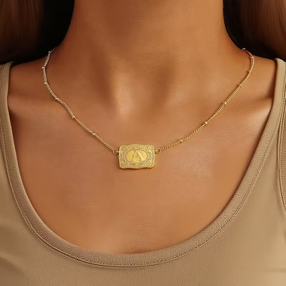 Rodeo Initial Charm Necklace
