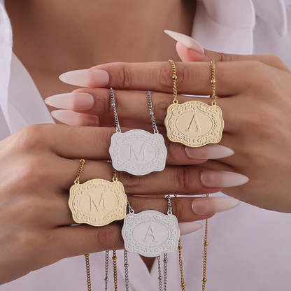 Rodeo Initial Charm Necklace