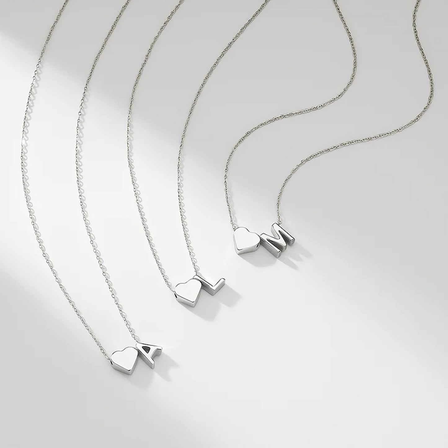 Whole Heart Initial Necklace