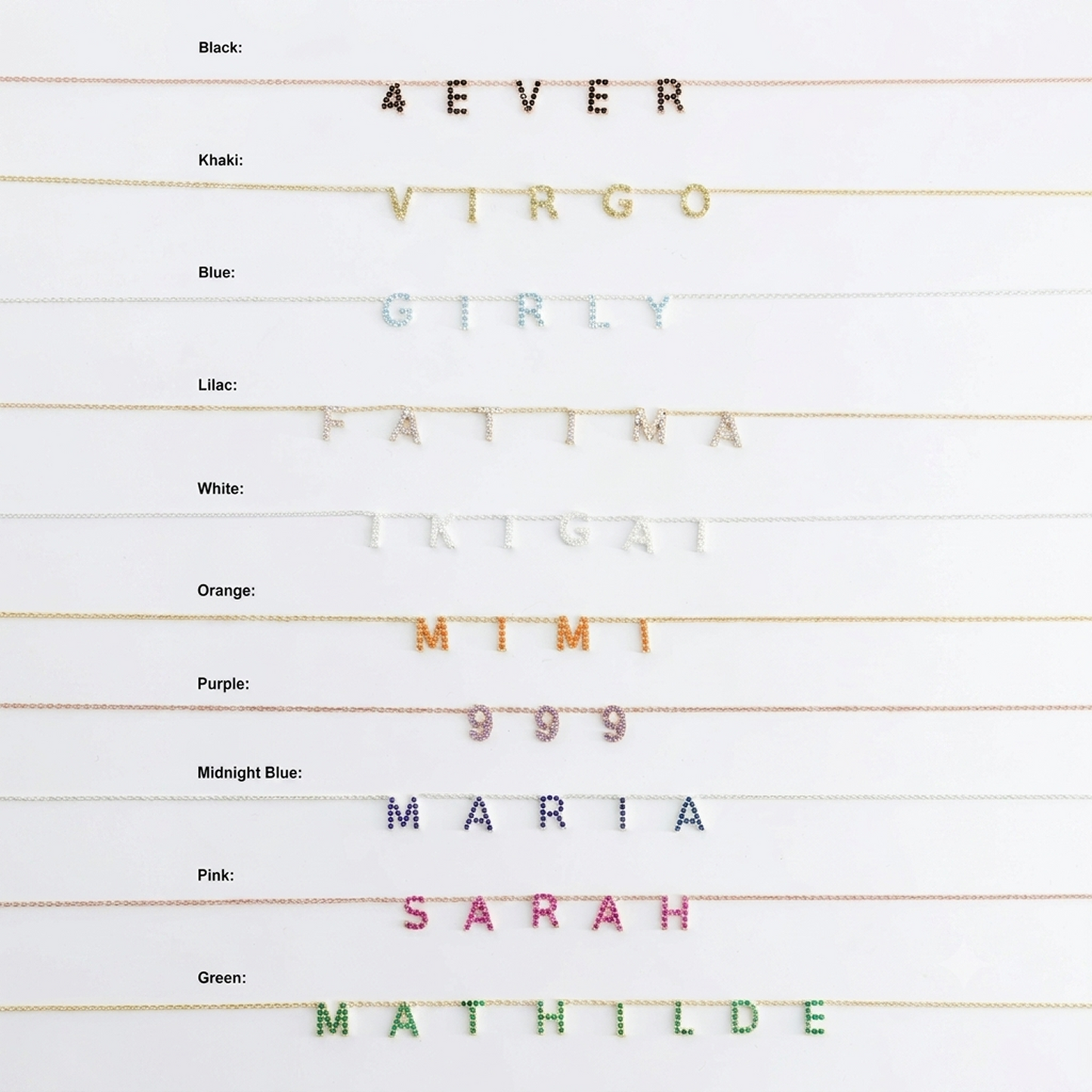 Diamond Name Necklace