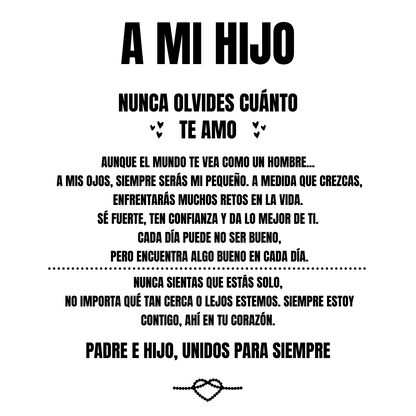 "Para Mi Hijo" Pulsera Grabada