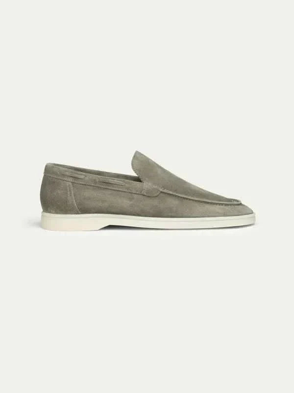 Classic Suède Loafer Olive Green