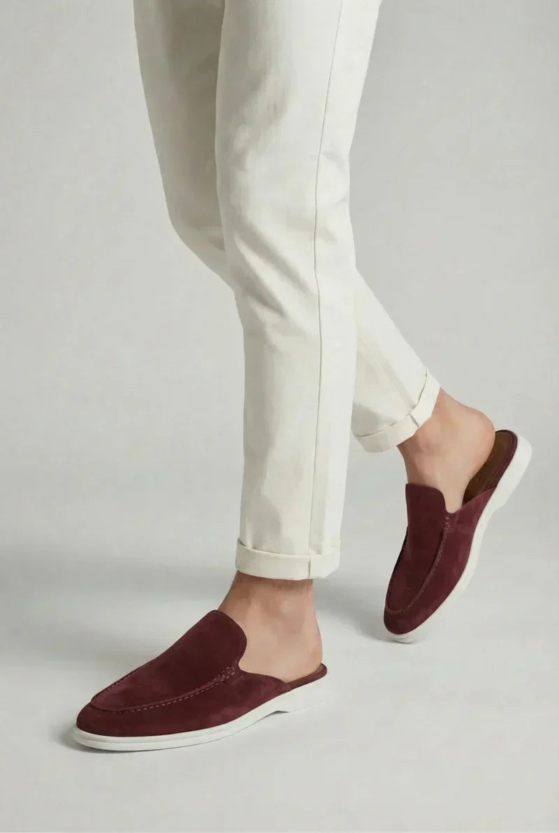 Bordeaux Suède Yacht Mule