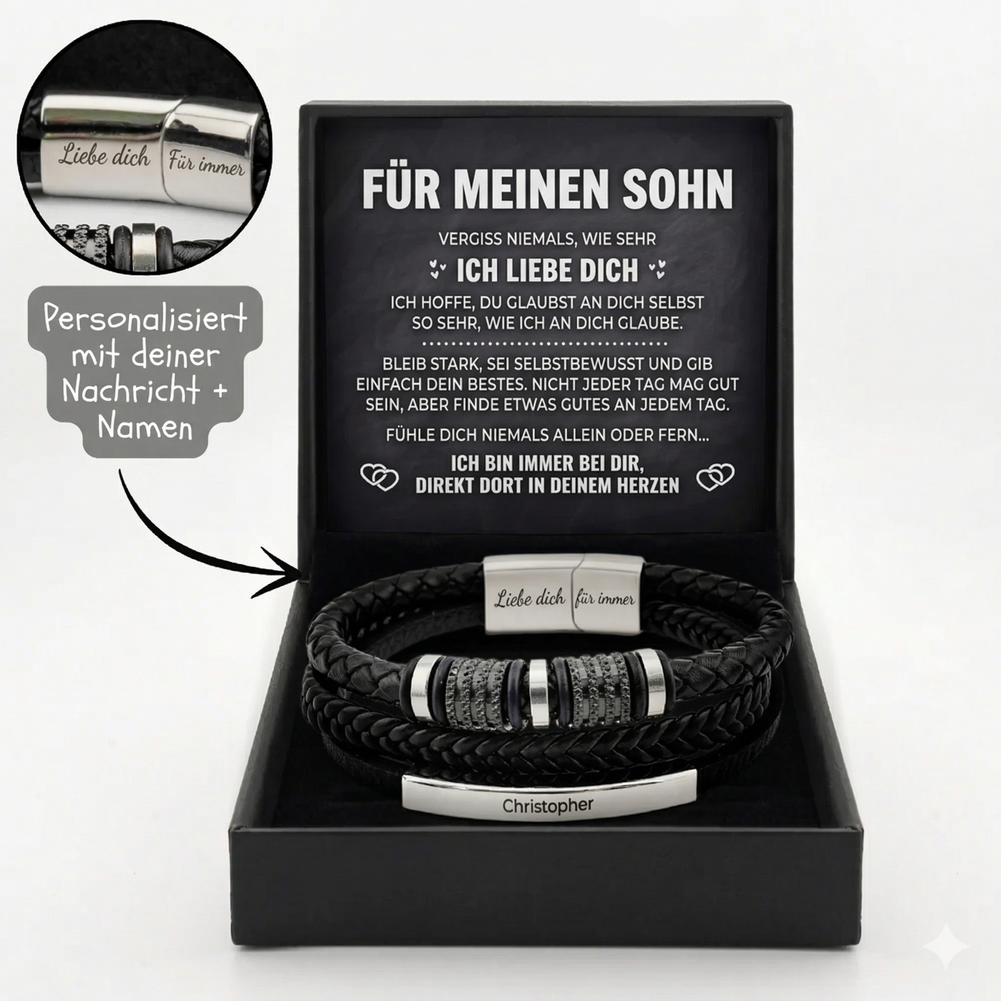 Für immer verbunden – Armband für den Sohn