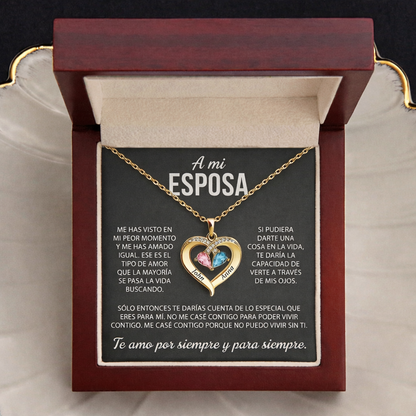 Collar Corazón Siempre Tuyo